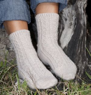 Micro Aran Sock Pattern PDF - Click Image to Close